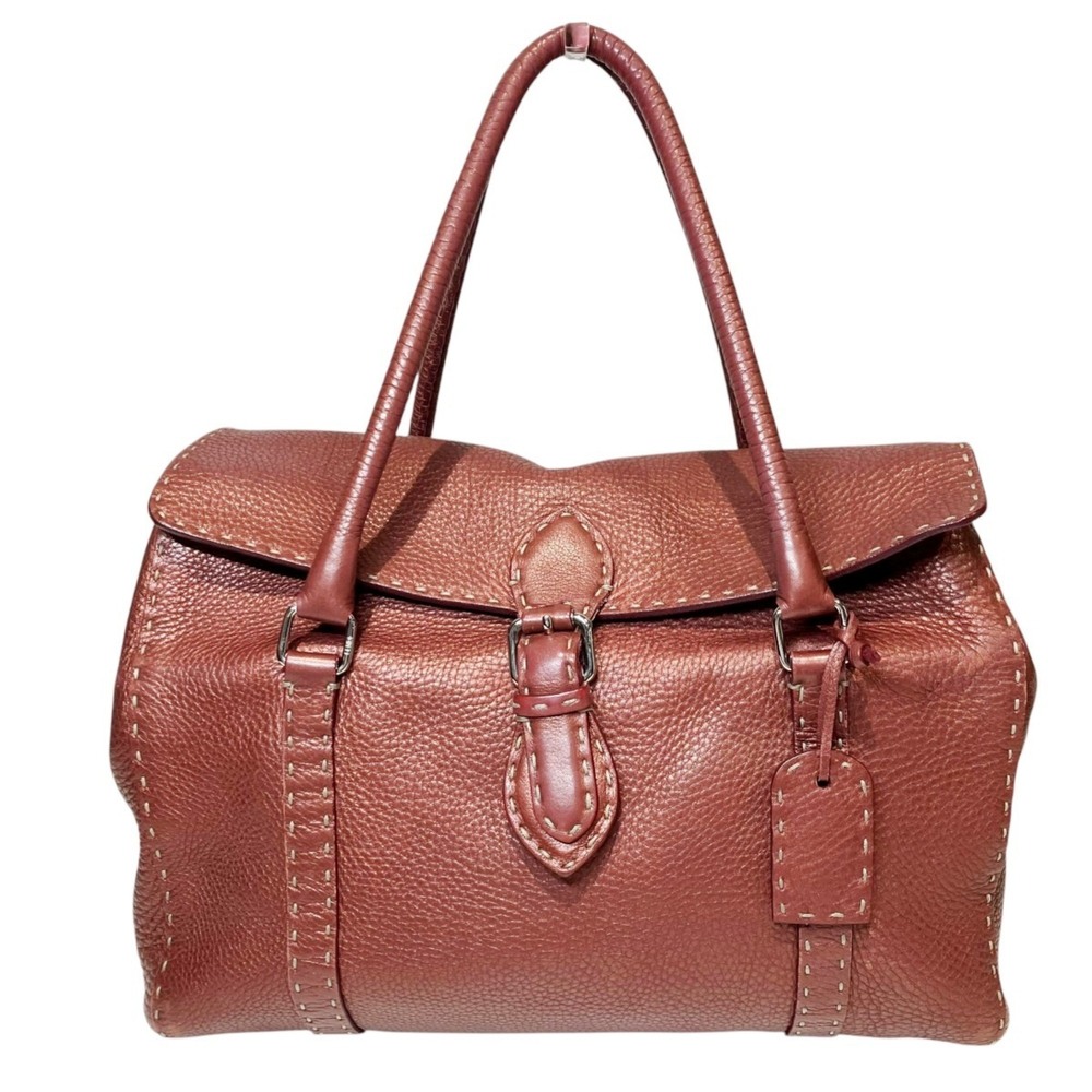 Fendi Selleria Linda Leather Handbag